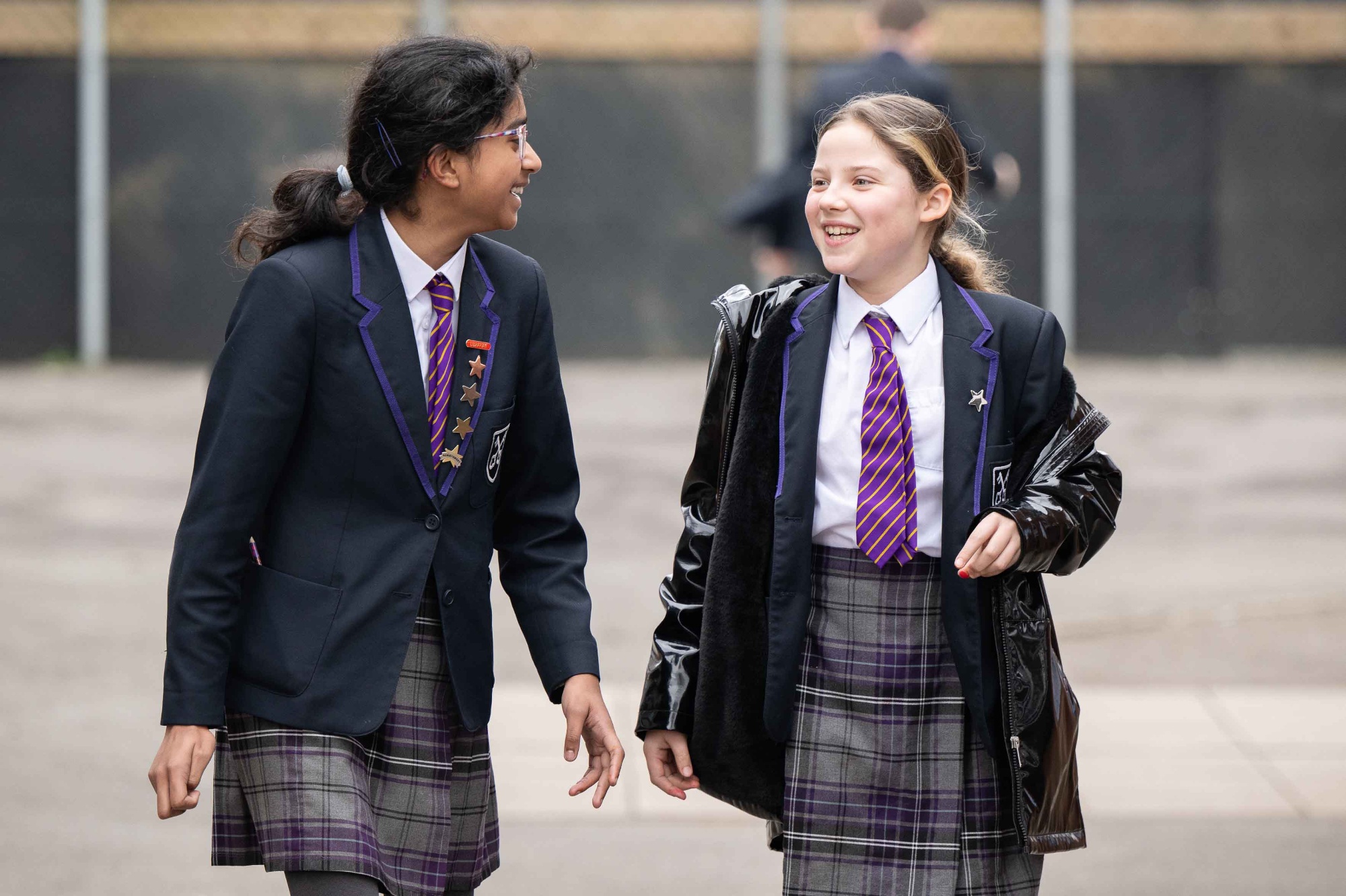 Pupils smiling together
